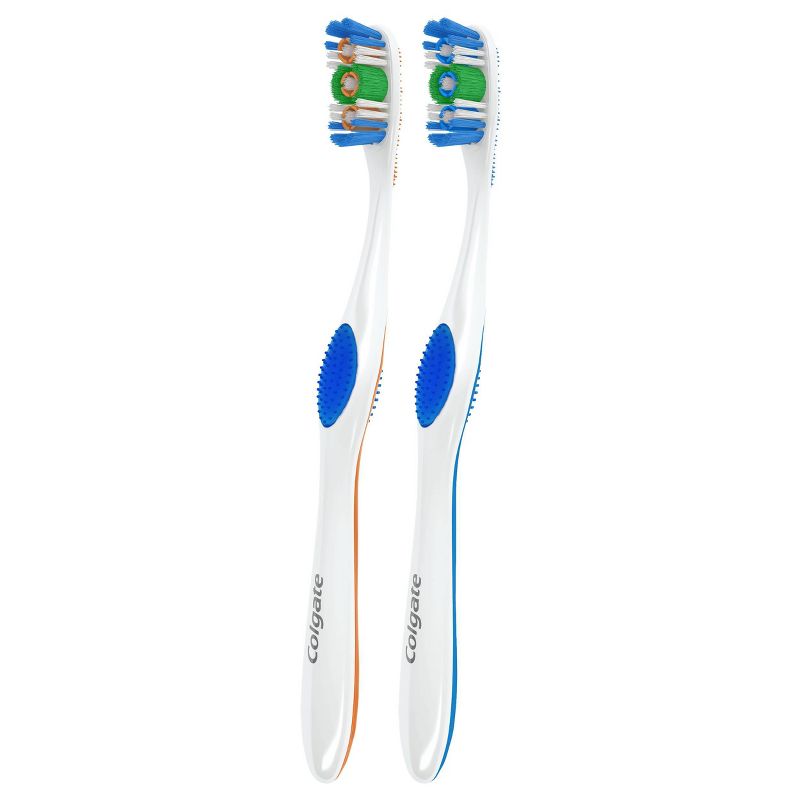 Colgate 360 Toothbrush with Tongue and Cheek Cleaner - Medium - 2ct