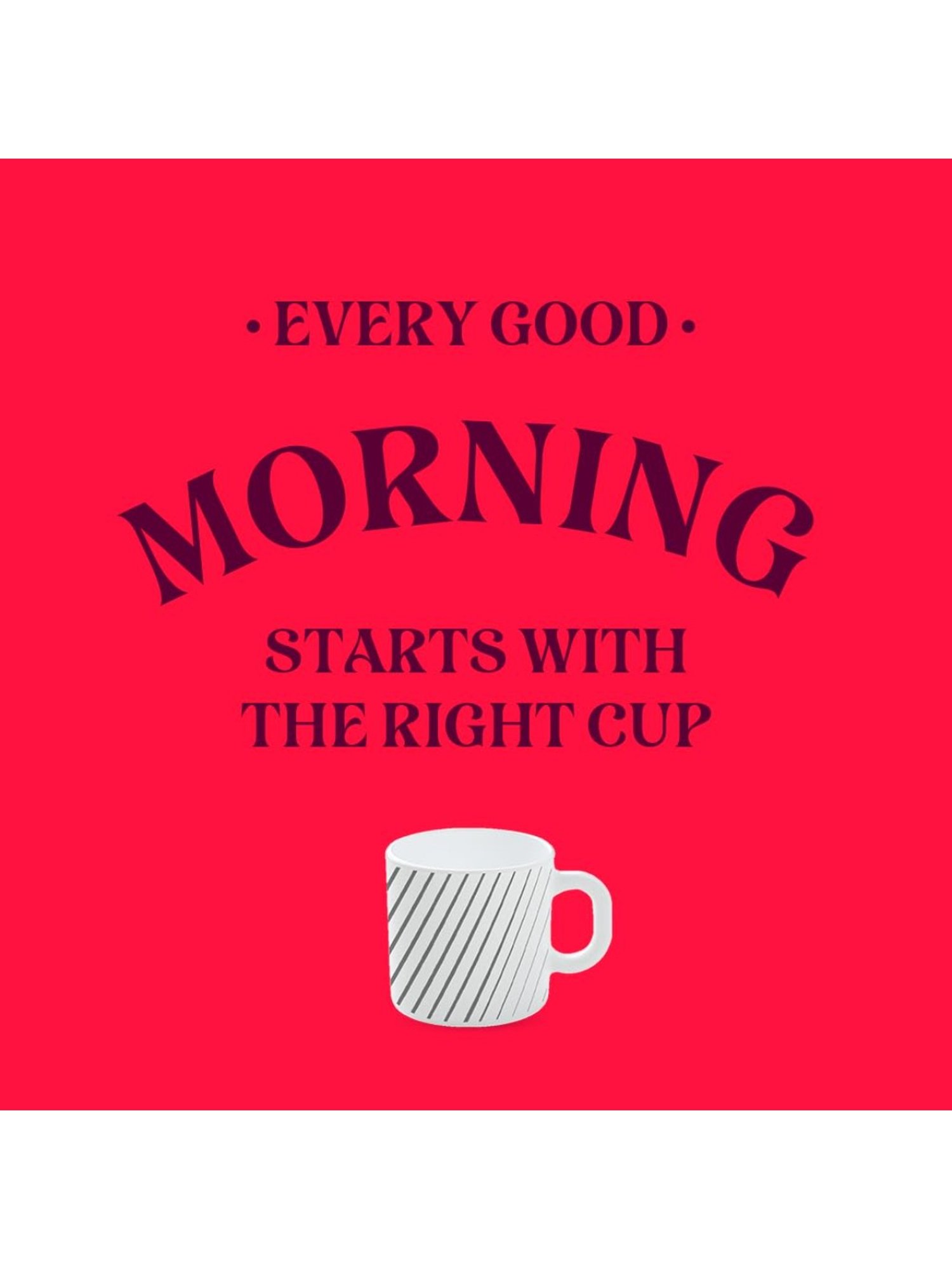 Larah by Borosil Multicolor Ceramic Tea & Coffee Mug - Set of 12 180ml