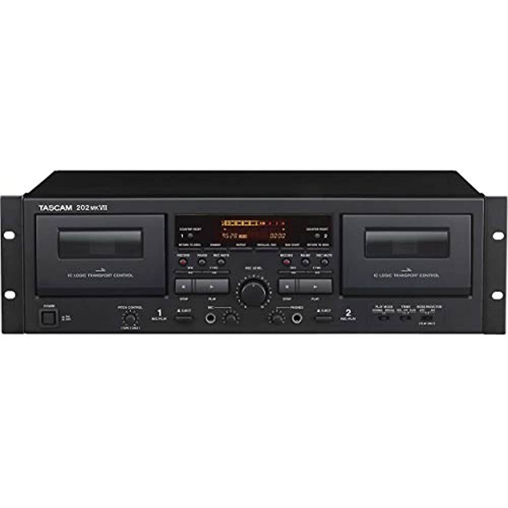 Tascam 202MKVII Rackmount USB Dual Cassette Deck