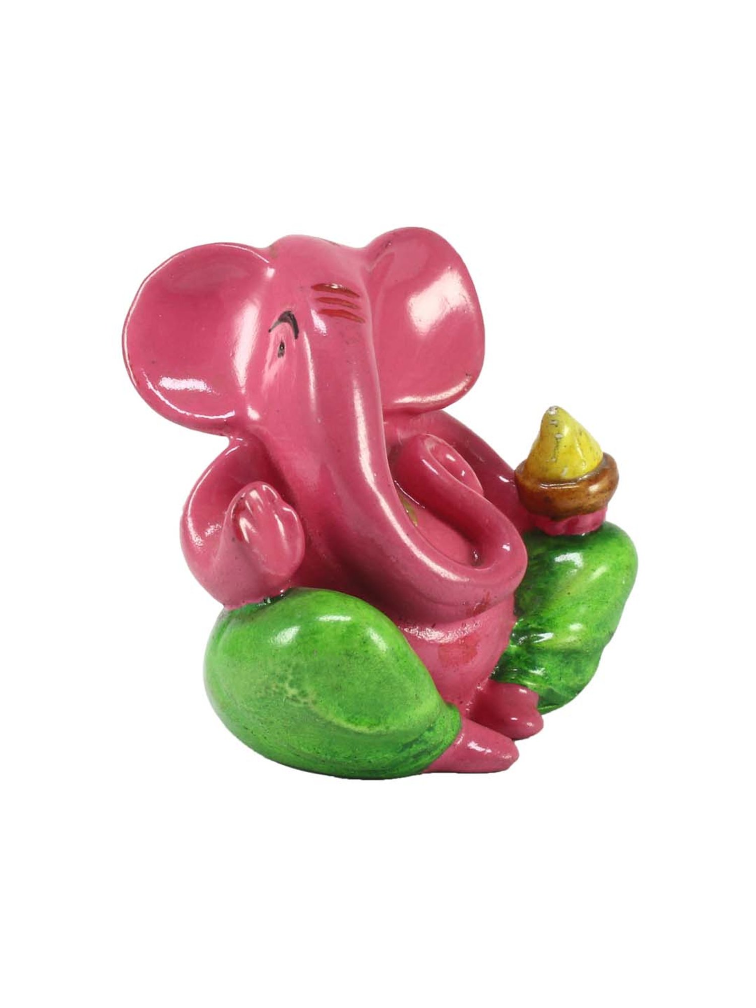 eCraftIndia Decorative Lord Ganesha Showpiece for Car Dashboard, Home Temple and Office Desks