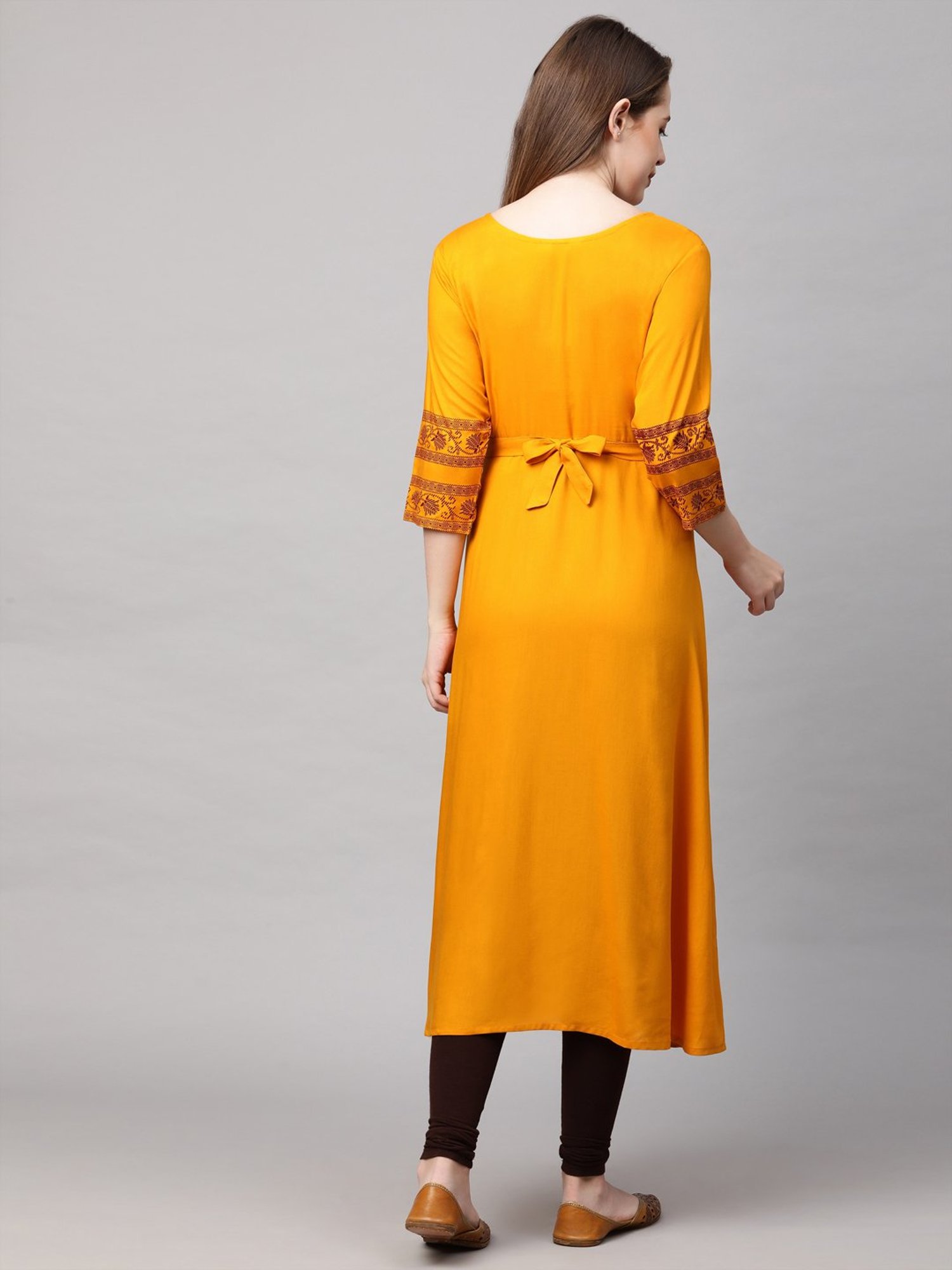 Mine4Nine Multicolor Printed Maternity Kurta