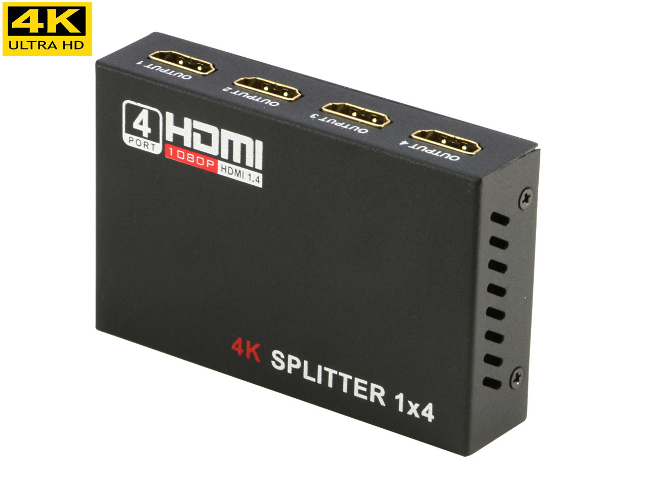 4K HDMI Splitter Amplifier RIITOP 1 in 4 out HDMI Hub Repeater Full HD 4K*2K @30Hz 1080P 1x4