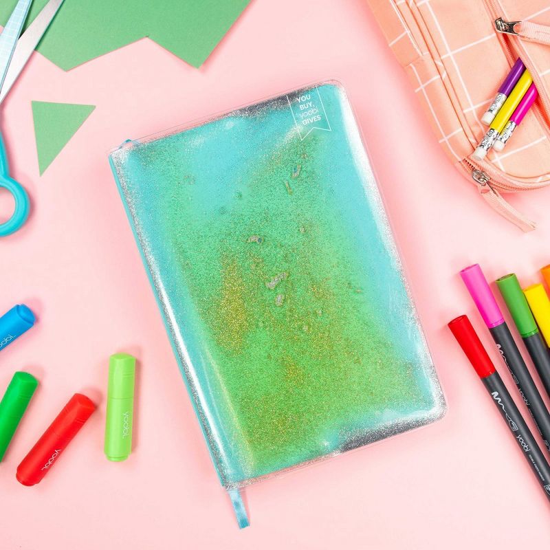 Yoobi™ College Ruled Journal 8"x5.5" Fine Sand Neon