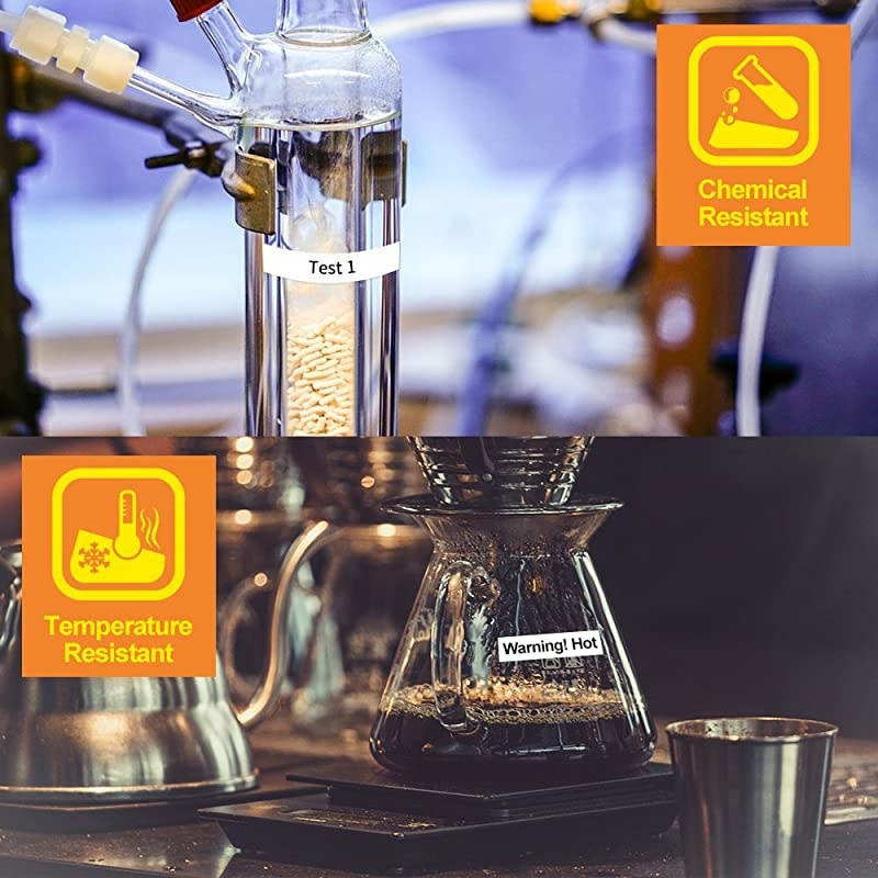 Compatible Label Tape Replacement for Brother TZe211 6mm Black on White Standard Laminated Tape Work with PTouch PTD210 PTD400AD PTH110 Labeler Label Maker 023 Inch x 262 Feet 4 Pack