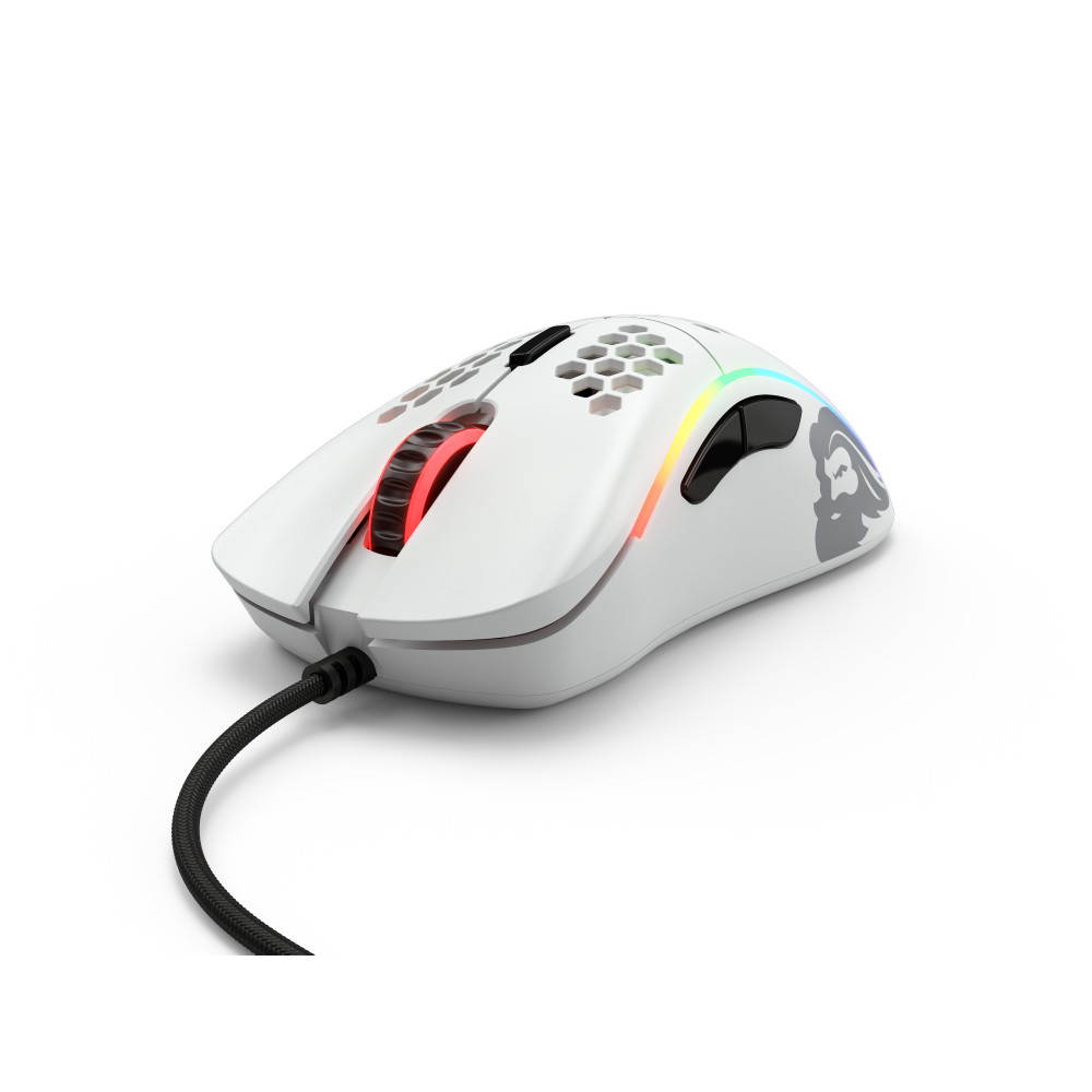 Glorious Model D Matte White Wired Gaming Mouse