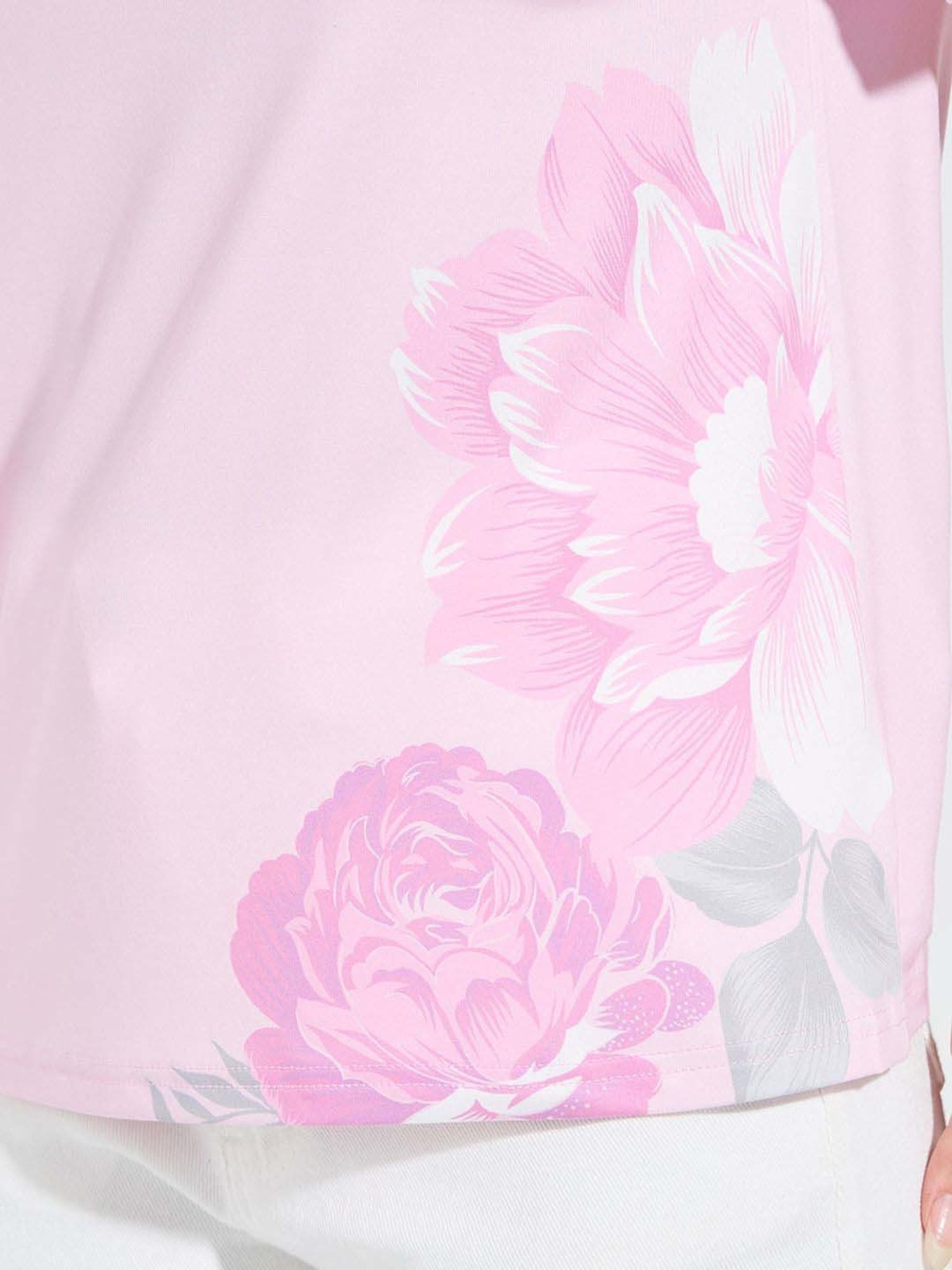 Styli Pink Printed T-Shirt