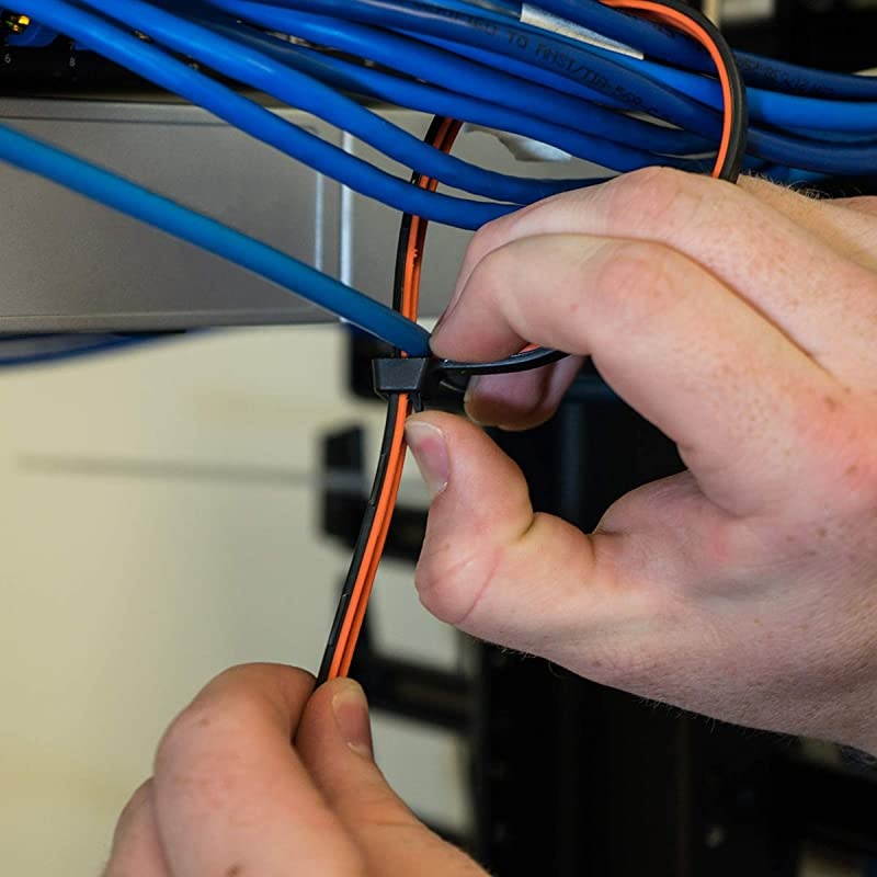 Releasable ReUsable Zip Ties Industrial Grade Extra Grip Rubber Lined Durable 12 Inches Long 40 Orange