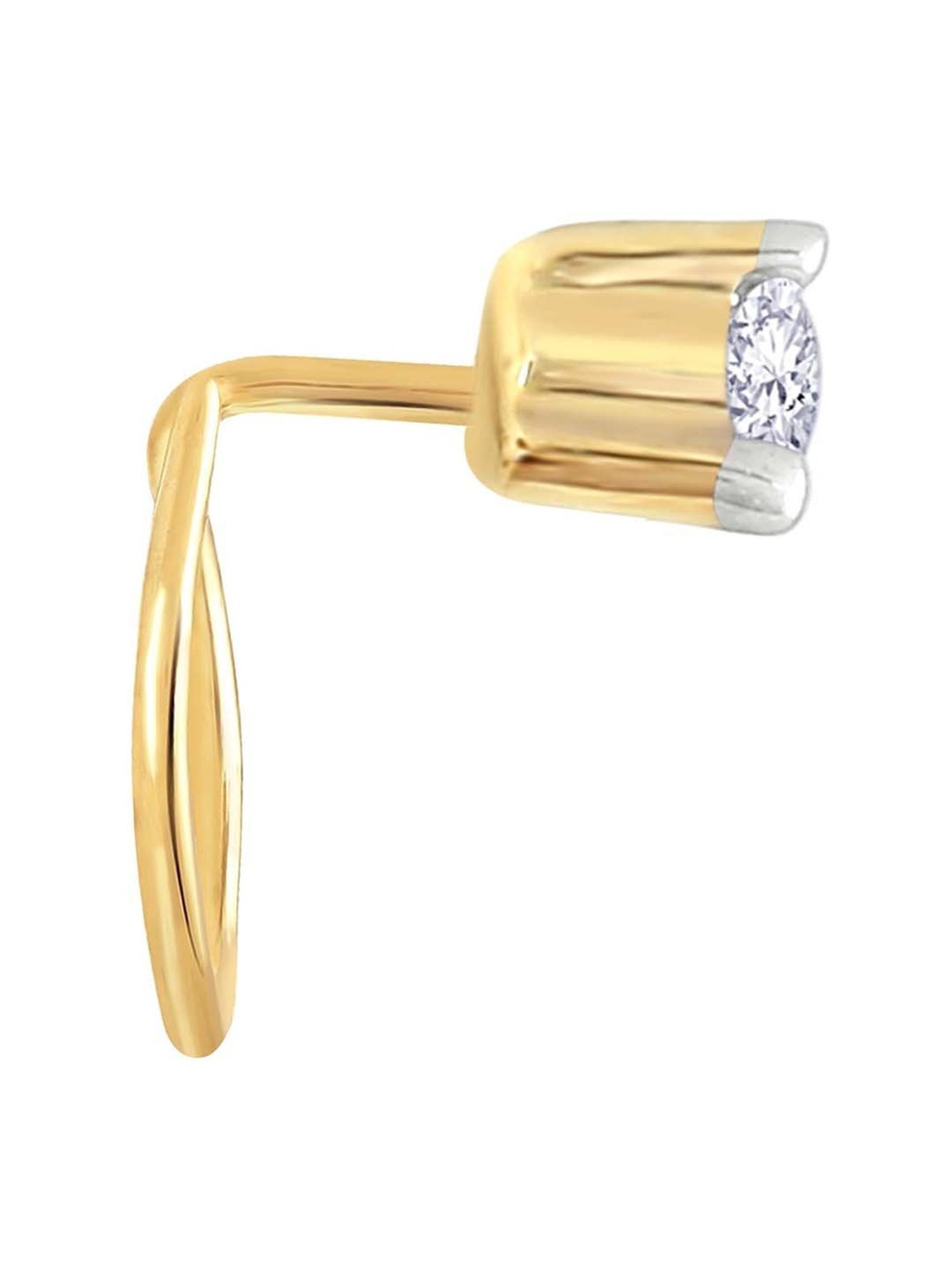 Malabar Gold and Diamonds 18 kt Gold & Diamond Nosepin