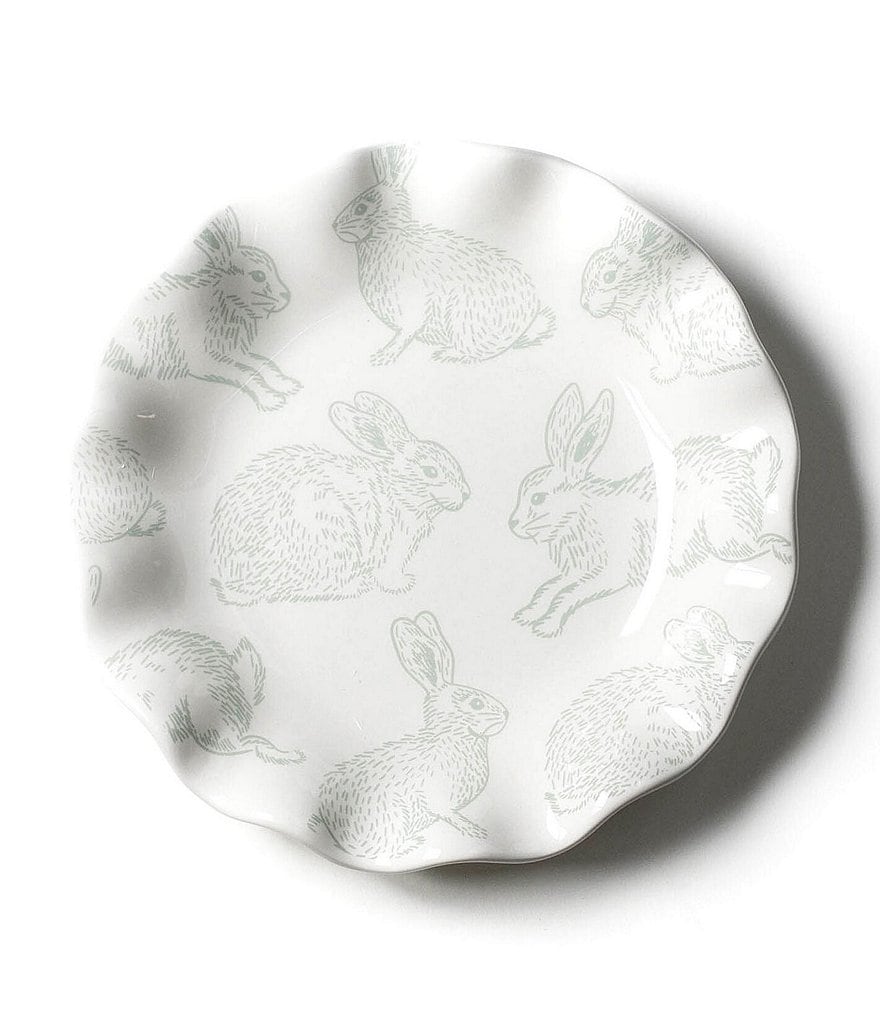 Coton Colors Speckled Rabbit Ruffle 8#double; Salad Plate