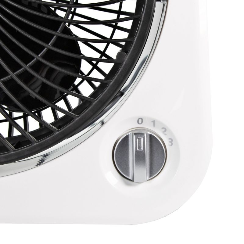 O2COOL Rechargeable Deluxe Necklace Fan with USB Cord Gray