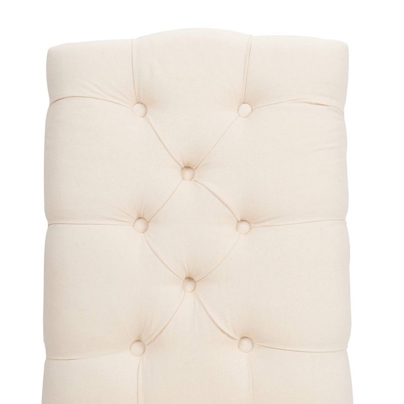Set of 2 Provence Tufted Dining Chairs Beige - Finch