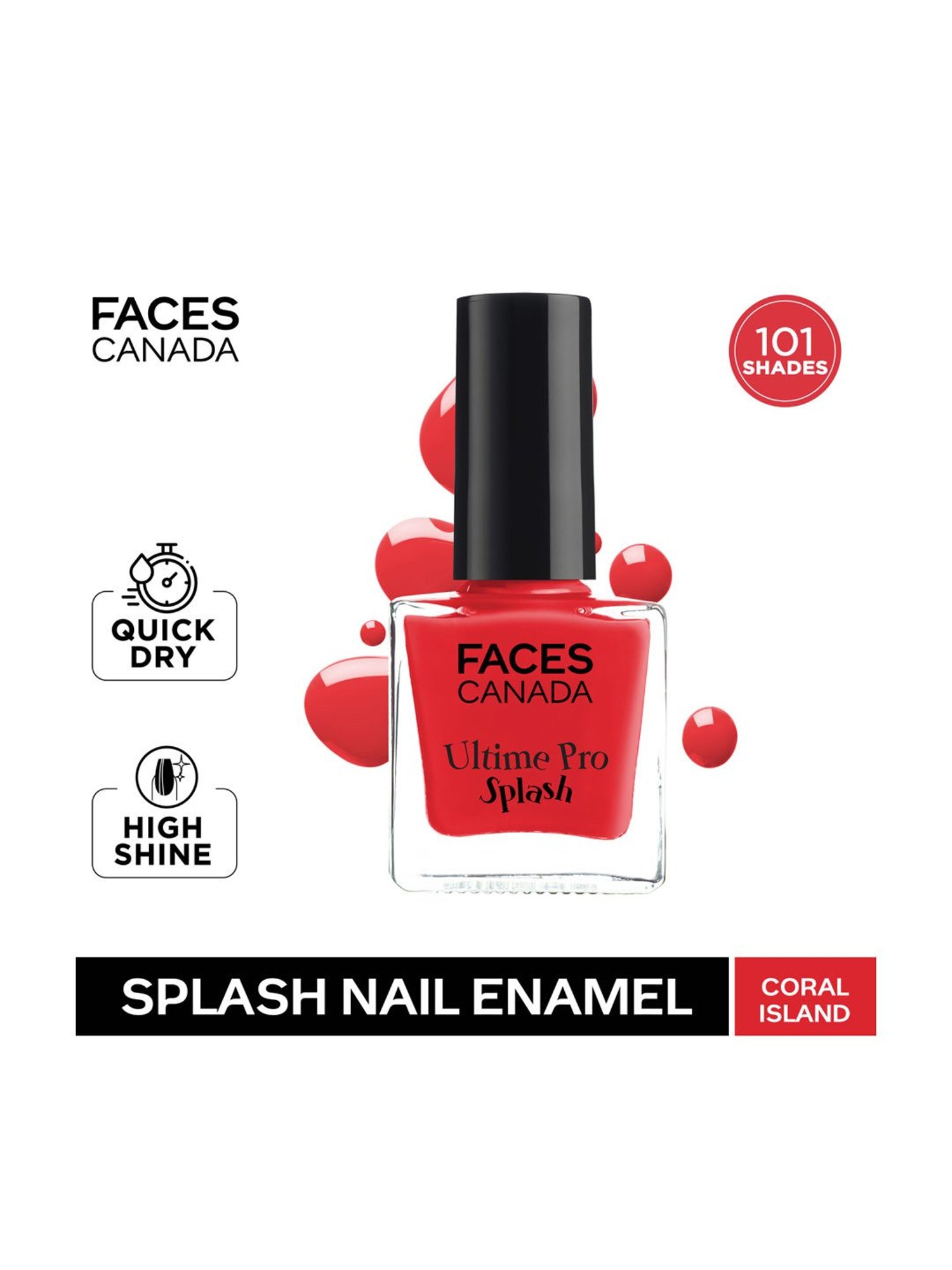 Faces Canada Splash Nail Enamel Coral Island 62 - 8 ml