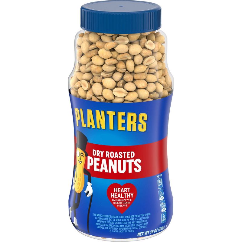 Planters Heart Healthy Dry Roasted Peanuts - 16oz