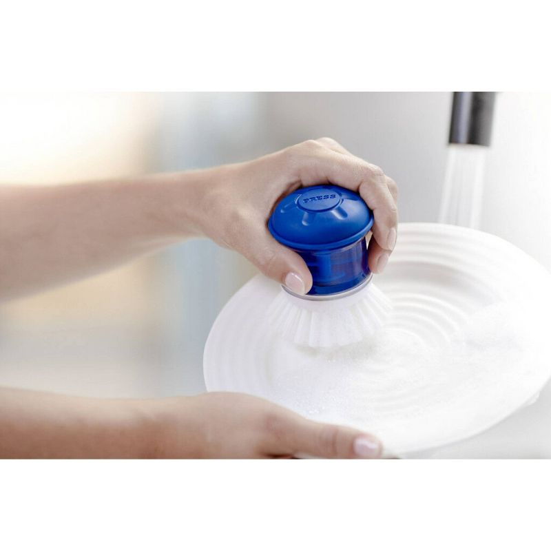 Deluxe Aluminum Handle Toilet Brush with Fully Removable Liner White - Bath Bliss