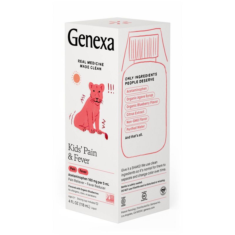 Genexa Children's Acetaminophen Pain + Fever - 4oz