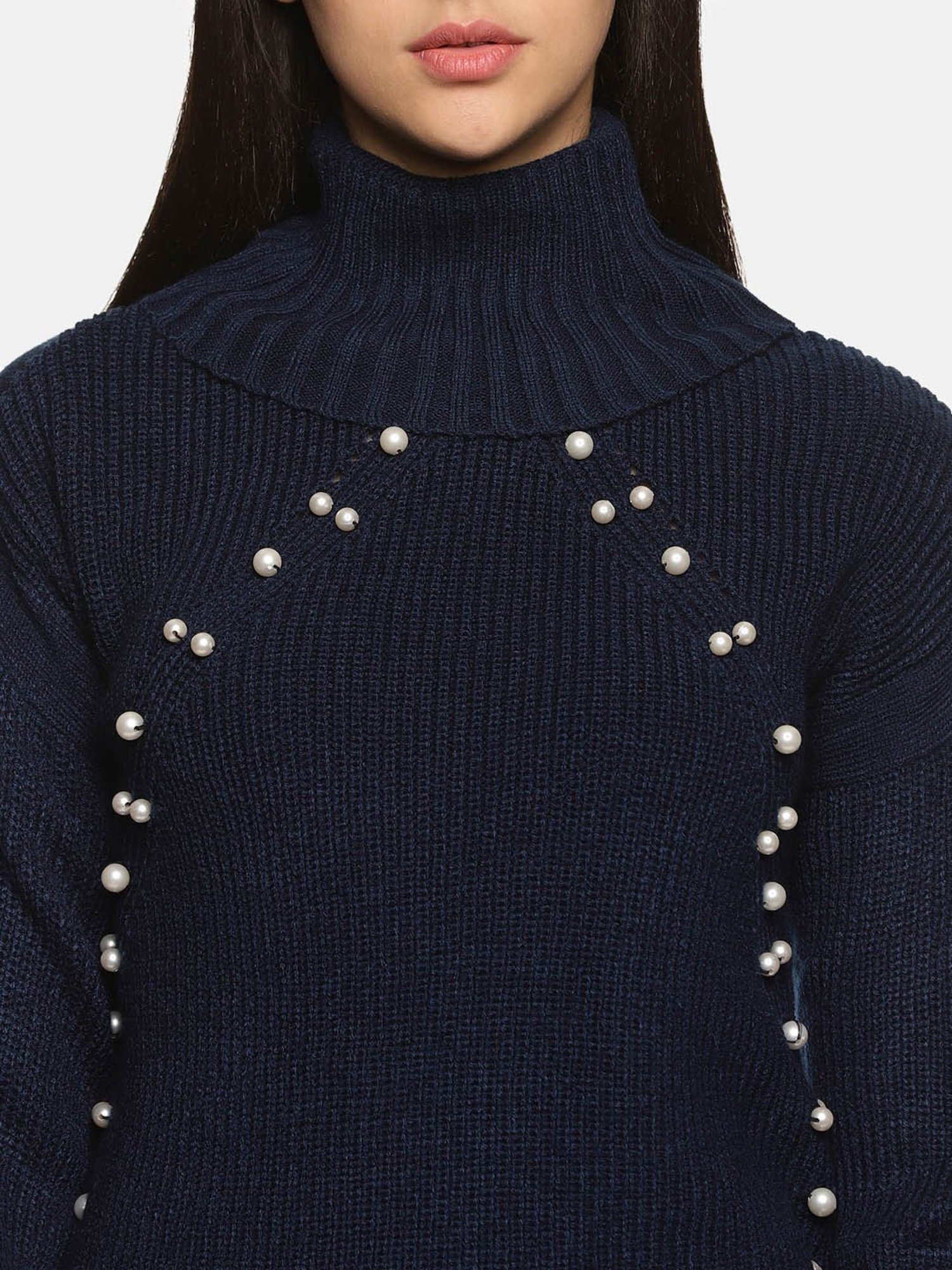 ISU Navy Cotton Knitted Sweater