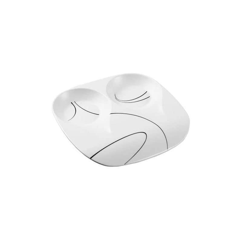Corelle Coordinates by  Melamine Double Spoon Rest, Simple Lines