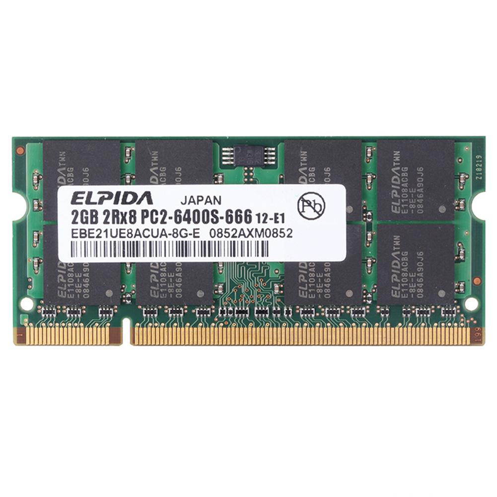 For ELPIDA 2GB DDR2 PC2-6400S 800MHz 200PIN SO-DIMM RAM Laptop Memory PC6400