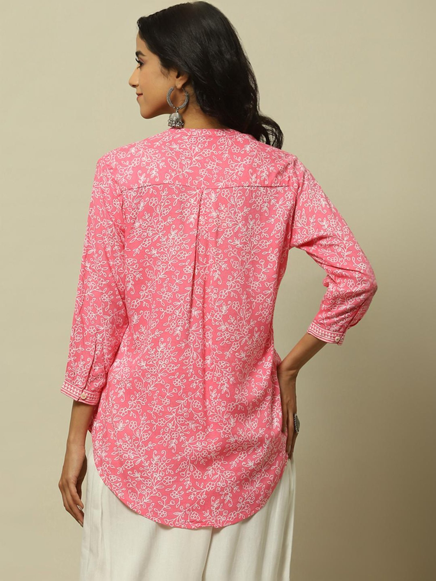 Rangriti Pink Printed Tunic