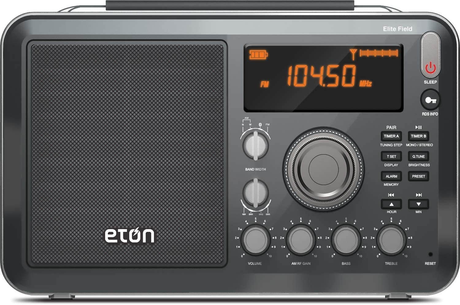 Eton Elite Field AM/FM/Shortwave Desktop Radio with Bluetooth