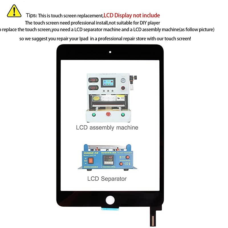 for iPad Mini 4 Screen Replacement Touch Digitizer Glass Touchscreen Repair Parts Assembly Kits with Tempered Glass ProtectorLCD not Include White