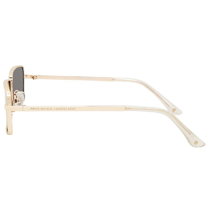 Priv'e Revaux The Matrix  Unisex Rectangle Polarized Sunglasses Champagne Gold 55mm