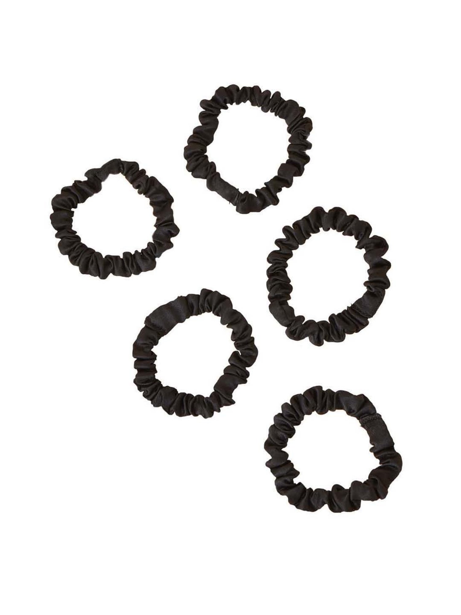 ToniQ White Printed Ponytail Holder Scrunchie