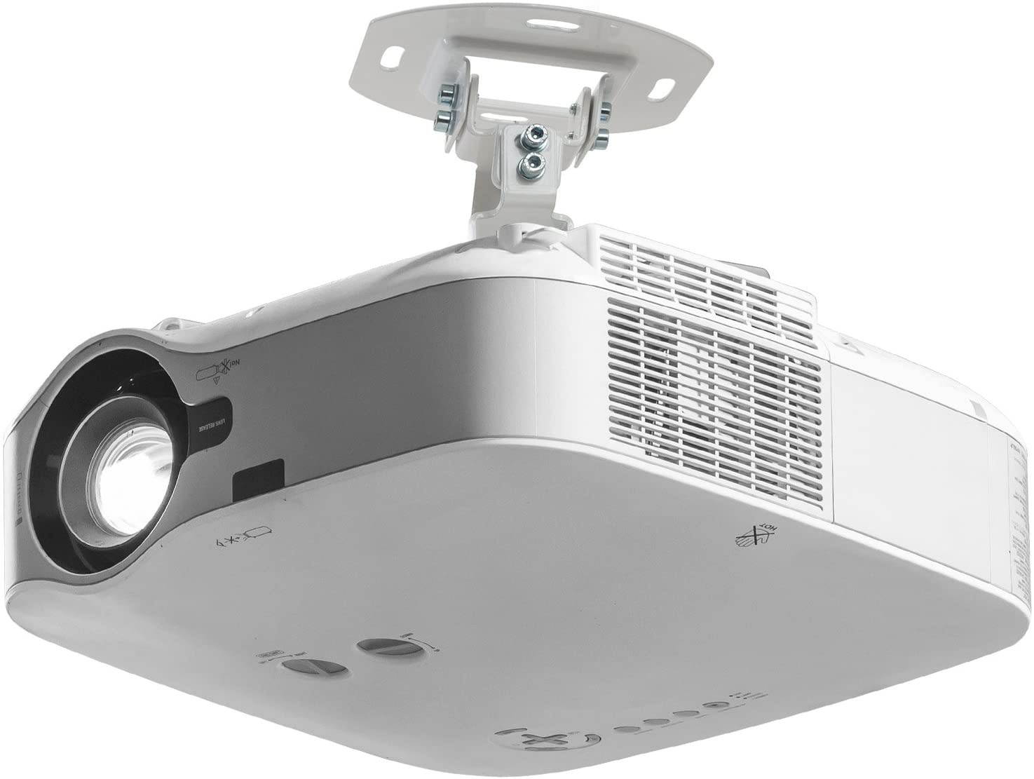 Mount Factory Universal Low Profile Ceiling Projector Mount - White