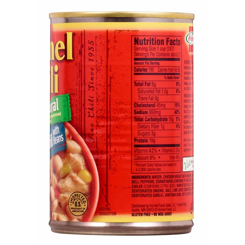 Hormel Chili 100% Natural White Chicken Chili with Beans - 15oz
