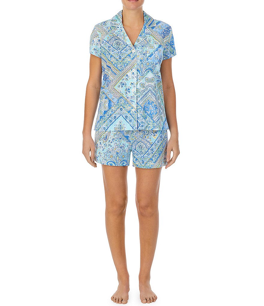 Lauren Ralph Lauren Classic Notch-Collar Sateen Coordinating Pajama Set