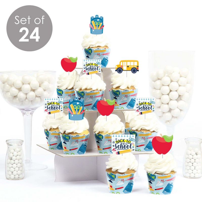 Big Dot of Happiness Best Mom Ever - Dessert Cupcake Toppers - Mother's Day Clear Treat Picks - Set of 24