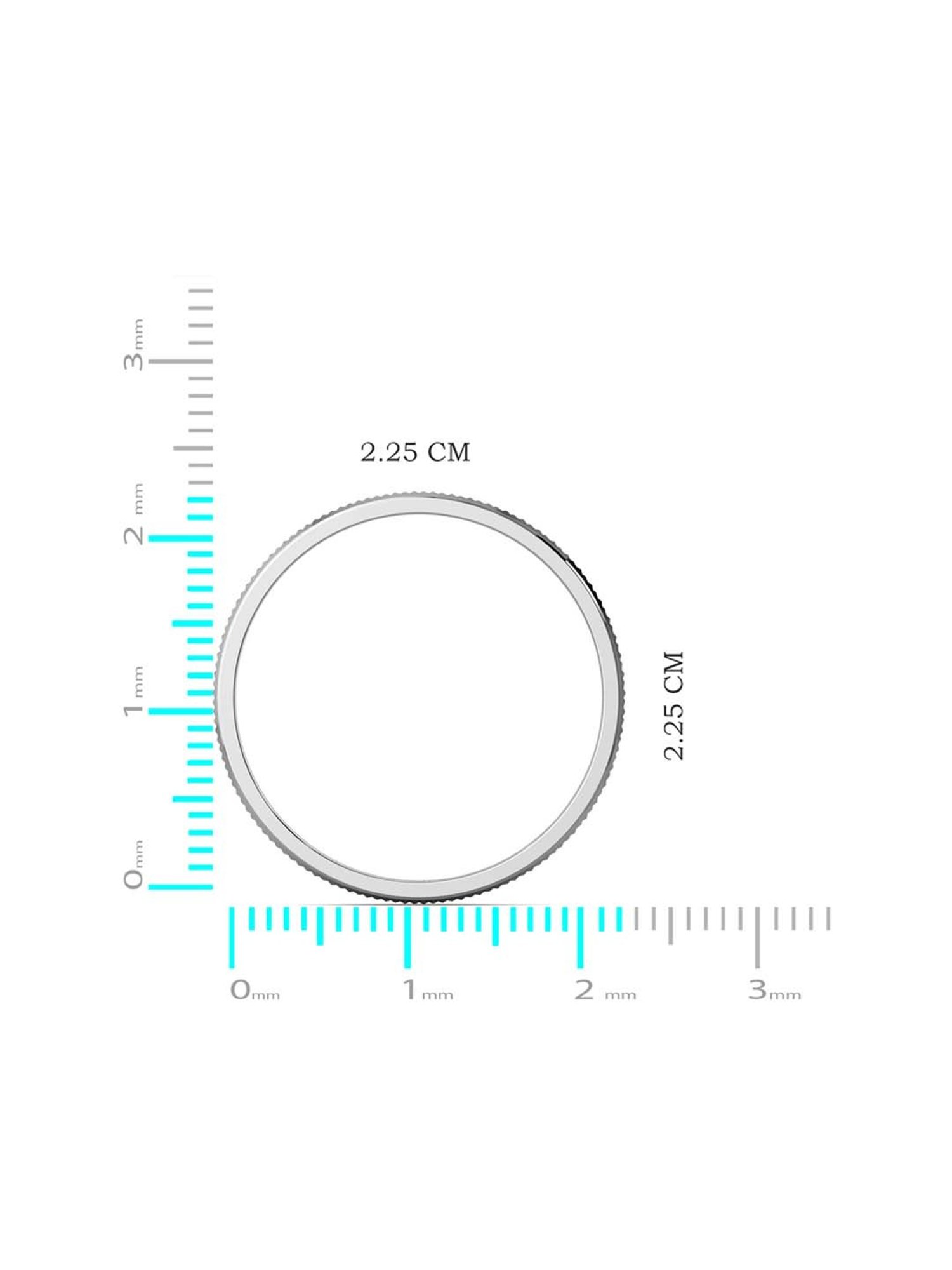 Joyalukkas Polished Extravagant Men's Platinum Ring
