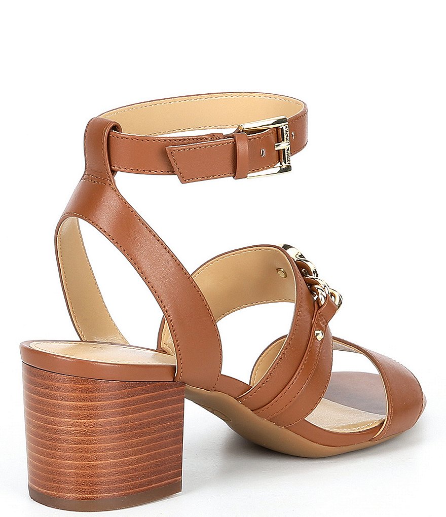 MICHAEL Michael Kors Roxane Chain Detail Leather Dress Sandals