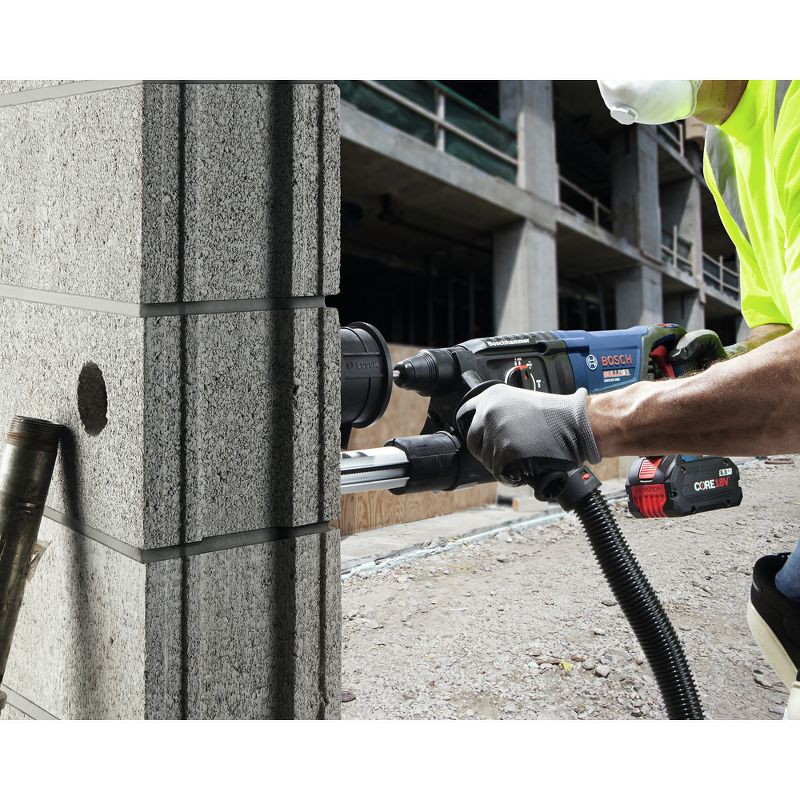 Bosch GBH18V-26DK15 18V EC Brushless SDS-Plus Bulldog 1 in. Rotary Hammer Kit with CORE18V 4.0 Ah Compact Battery