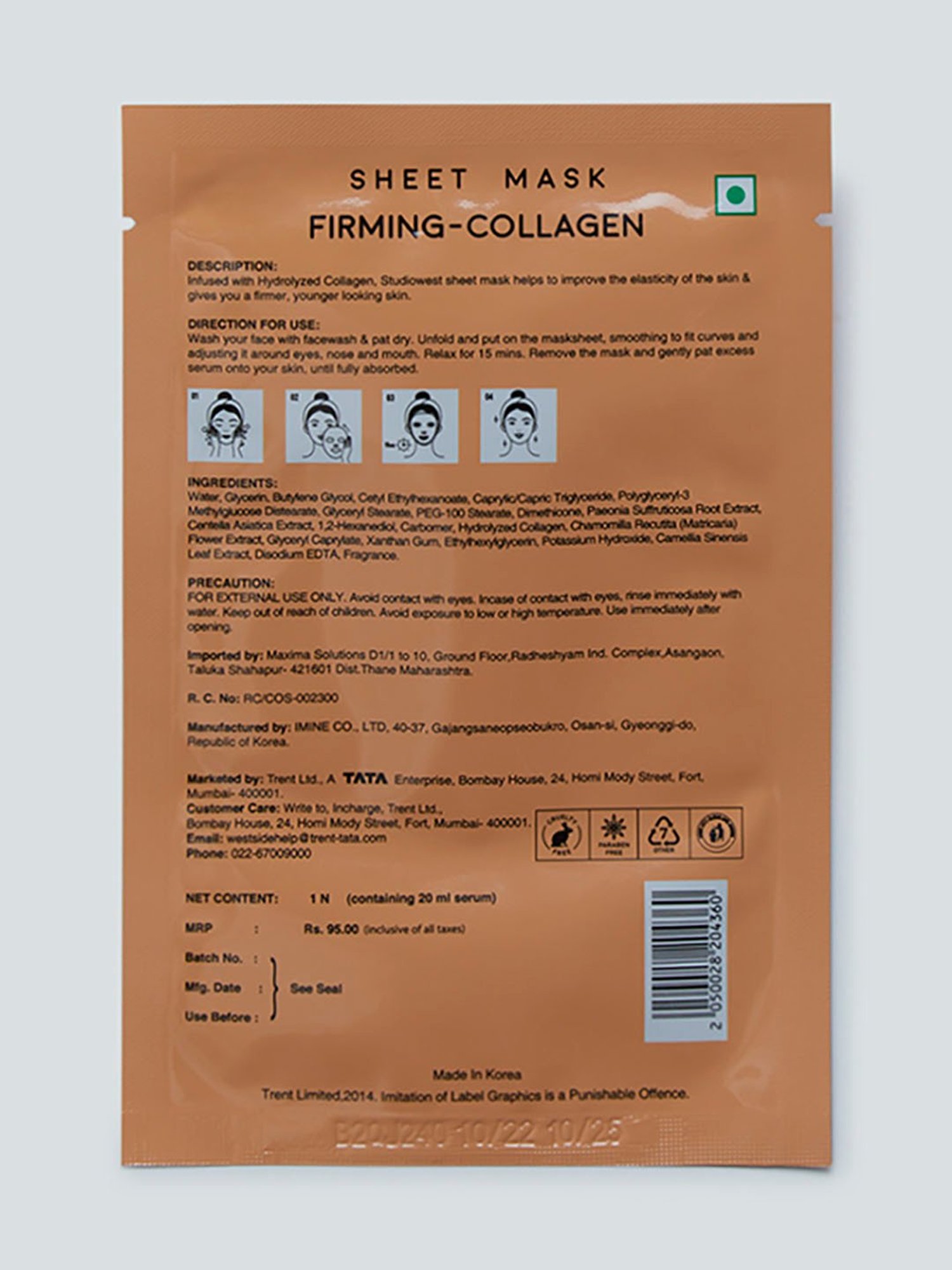 Lakme Skin Solutions Sheet Mask Hydrating with Hyaluronic Acid