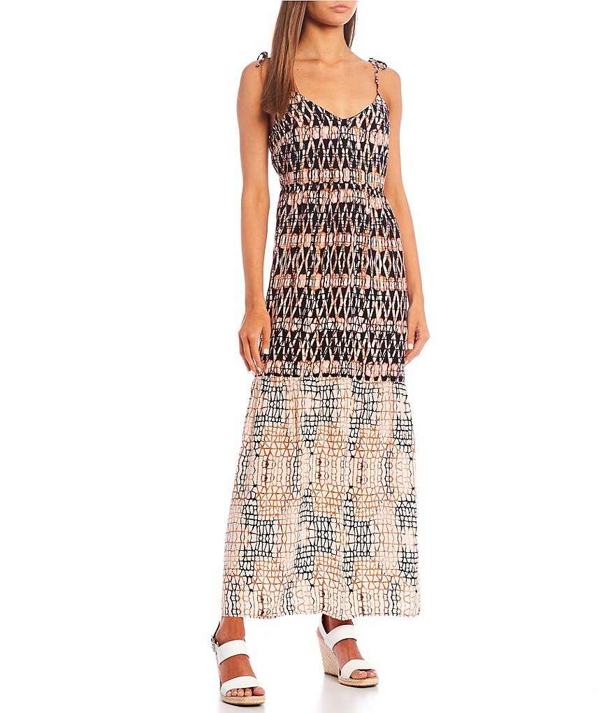 Allison & Kelly Pleated Maxi Dress