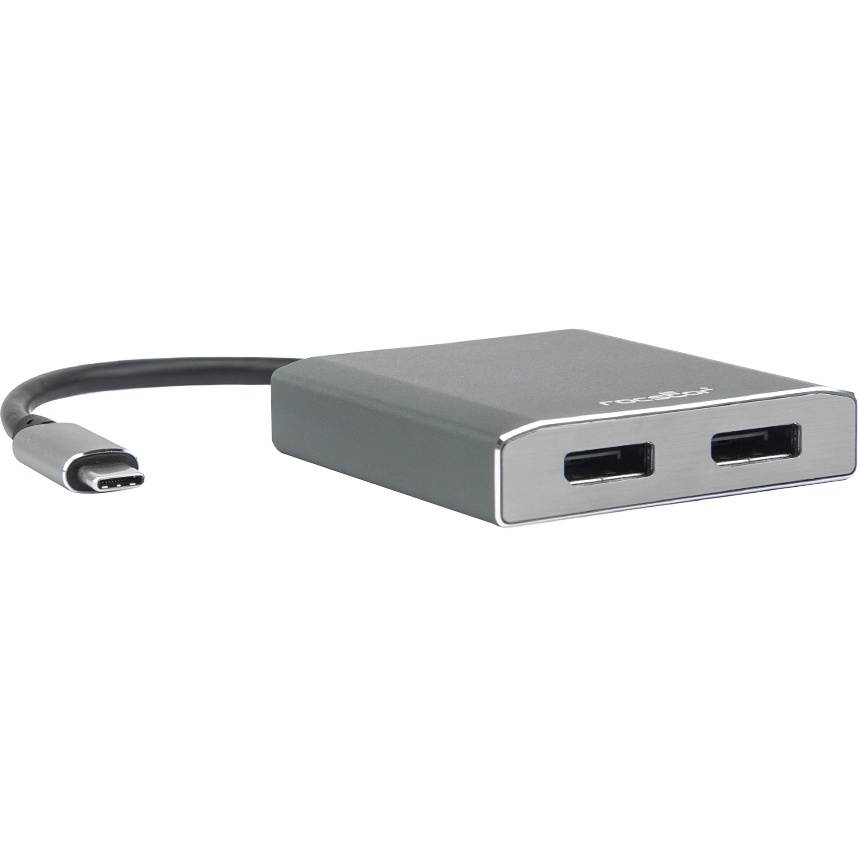 ROCSTOR Y10A201-A1 USB-C TO DUAL DISPLAYPORT 4K60H