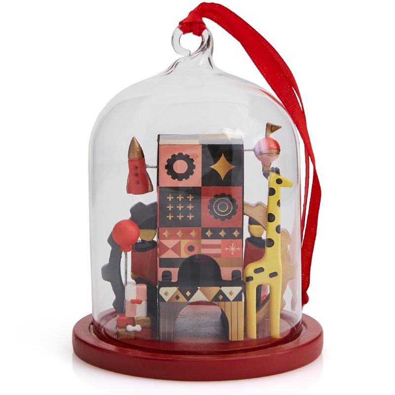 FAO Schwarz Glass Cloche Ornament