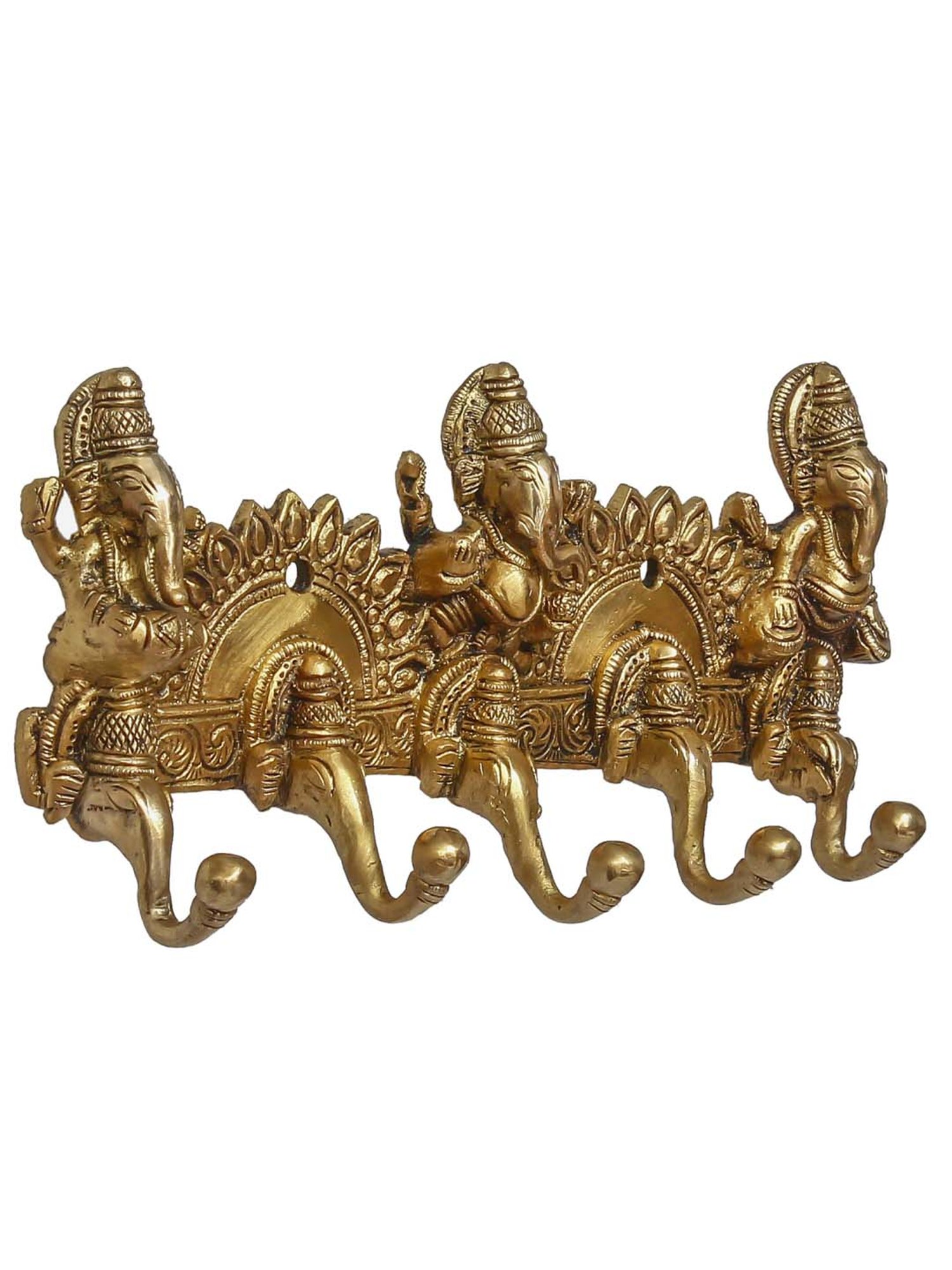 Art Street Black Mdf Jharokha Jali Square Hanging Ornaments Wall Art - Set of 4