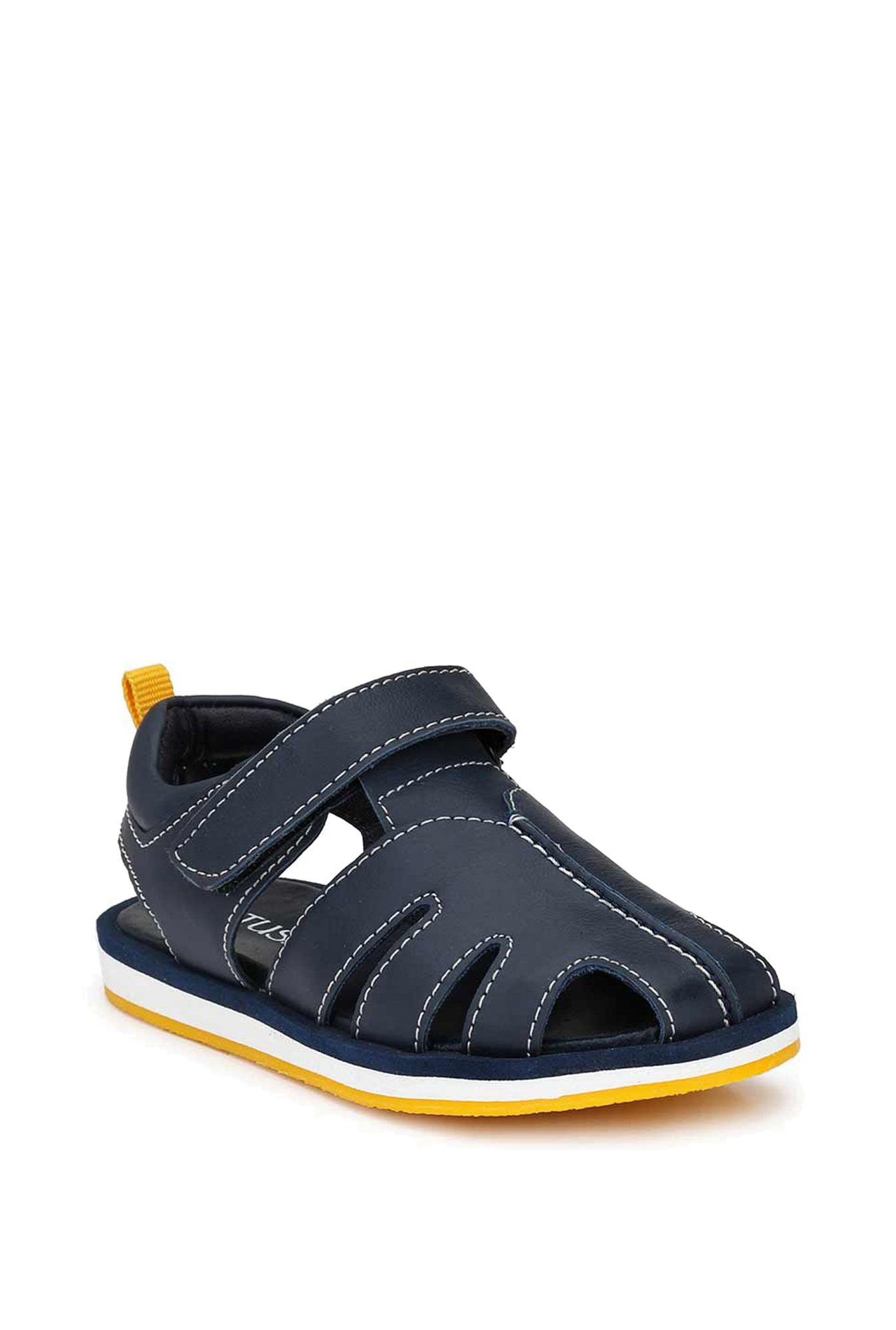 Tuskey Kids Navy Ankle Strap Sandals