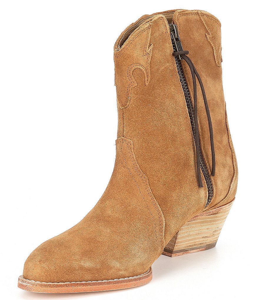 Free People New Frontier Suede Western Booties