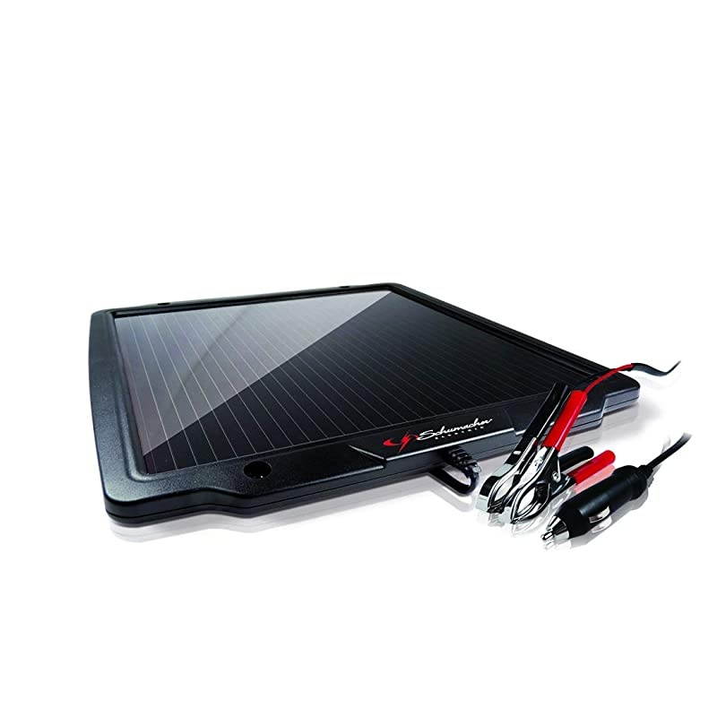 Solar Battery Charger and Maintainer - 4.8 Watt, 12V - For Cars, Boats, Motorcycles, Snowmobiles, Trucks, RVs