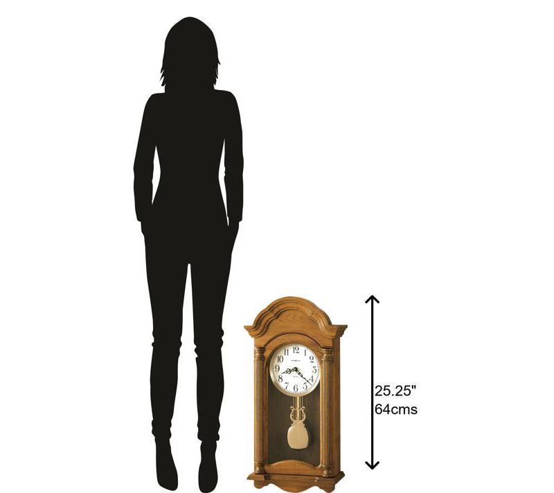 Howard Miller 625282 Howard Miller Amanda Wall Clock 625282 Golden Oak