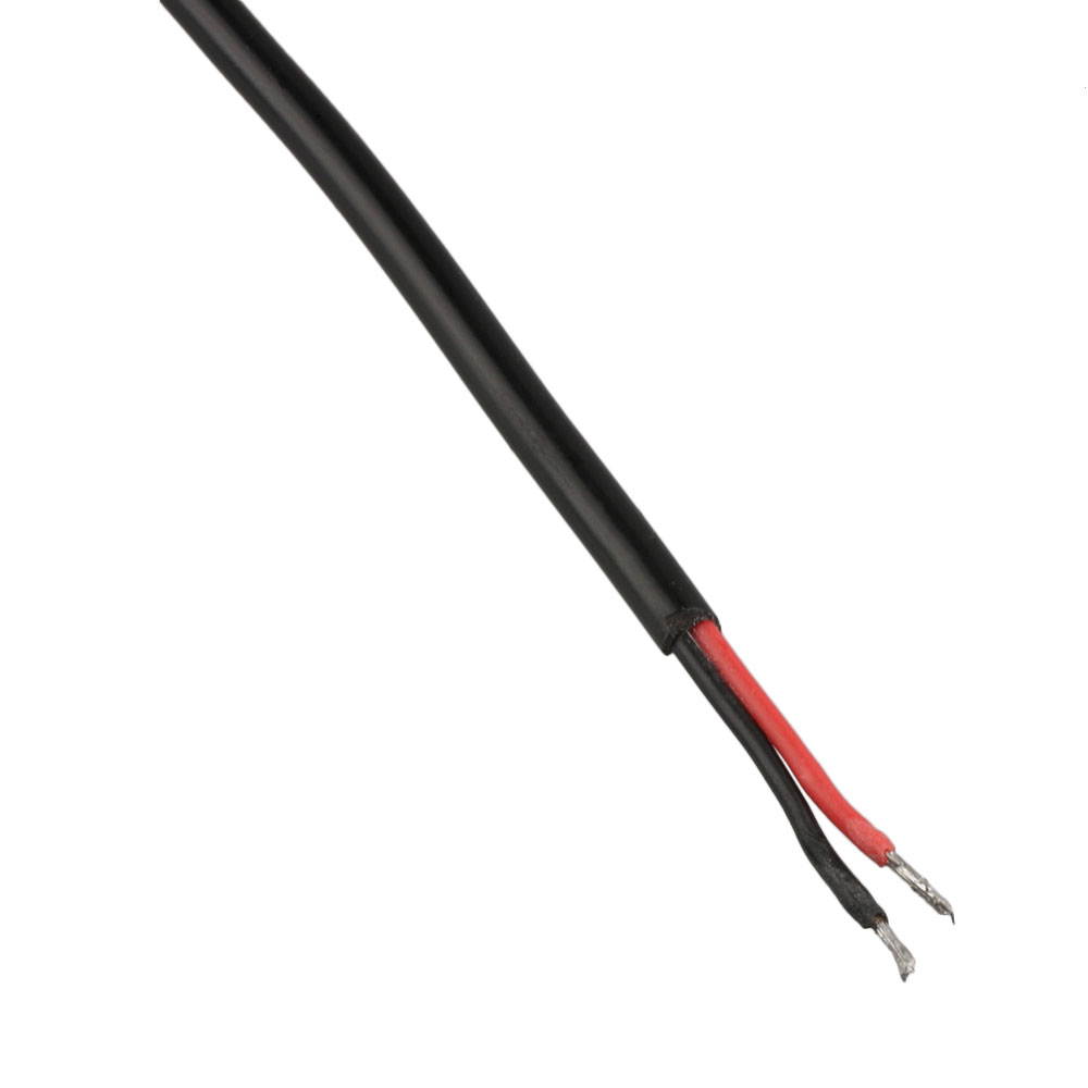 10 x DC Power Right Angle Barrel Male Jack Plug with Wire PC DIY 5.5 x 2.1mm