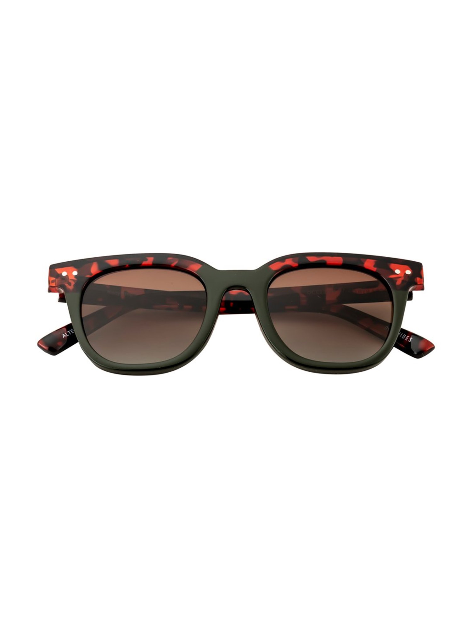 Oceanides Green Wayfarer Unisex Sunglasses