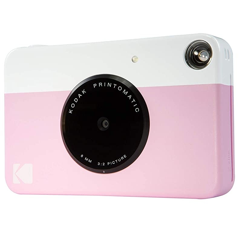 KODAK Printomatic Digital Instant Print Camera Full Color Prints On  2x3 StickyBacked Photo Paper Pink Print Memories Instantly