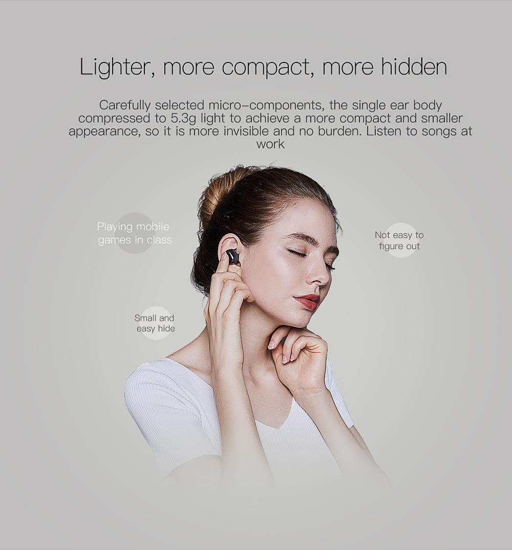 QCY Q29 Wireless Bluetooth earphones Stereo earphones Auto Connected earbuds With Mic And Portable Storage Box