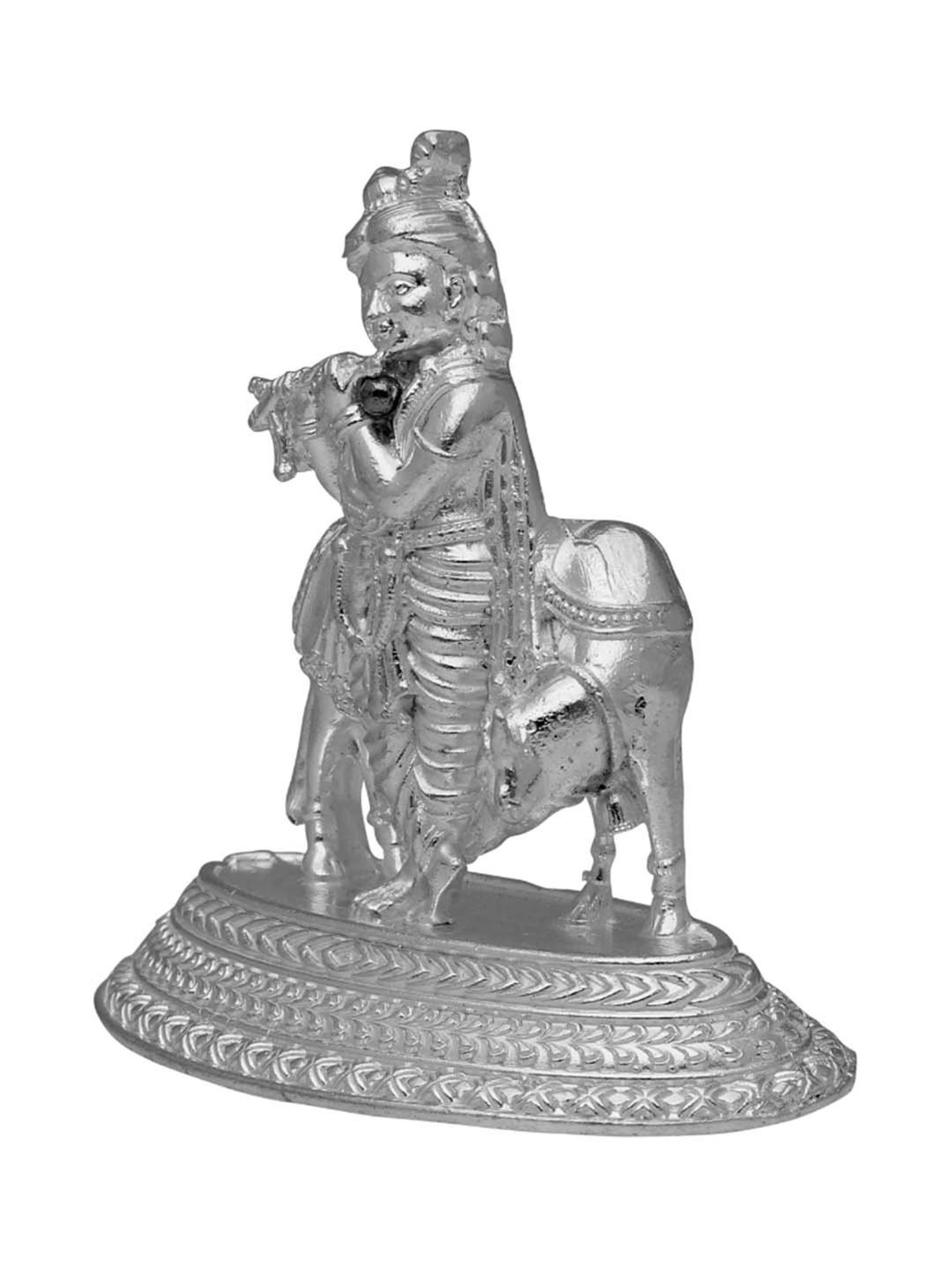 Sri Jagdamba Pearls 0.8 Silver Krishna Idol