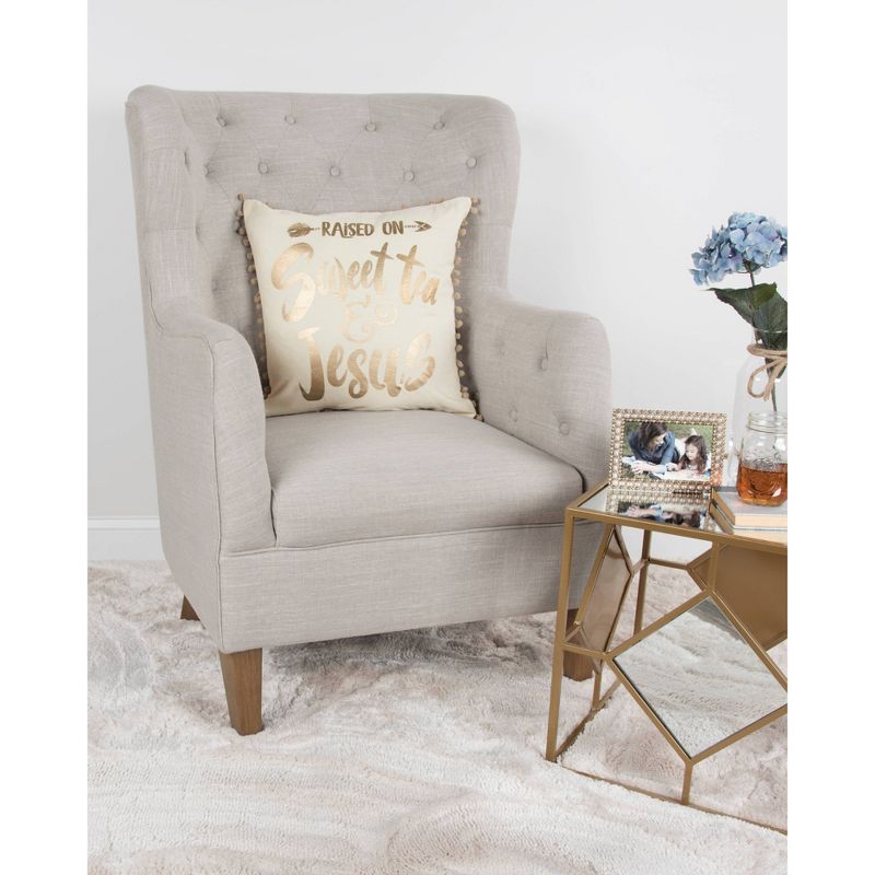 Simply Southern Word Throw Pillow Gold - Rizzy Home