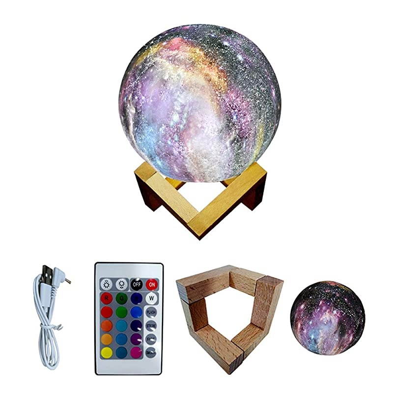 Moon Lamp Light Night Light 16 Colors Galaxy LED Lamp Remote amp Touch Control USB Rechargeable Room Decor for Birthday Party Kids Baby Gifts32inch